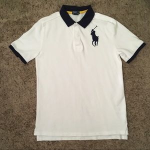 Polo Ralph Lauren White Big Pony 18-20Y